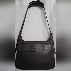 EUC Longchamp Brown Leather Shoulder Bag